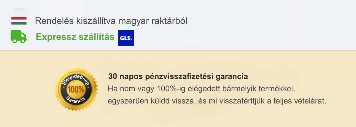 30 napos pénzvisszafizetési garancia