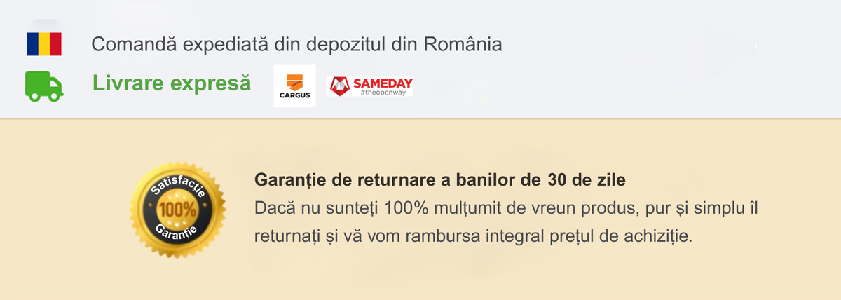 Garanție de returnare a banilor de 30 de zile
